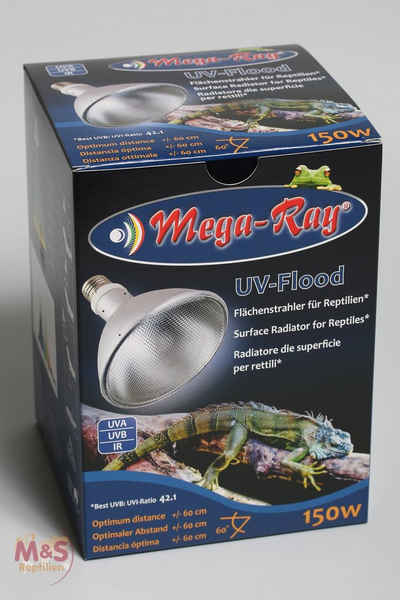 M&S Reptilien Terrarium Mega Ray HID-Lampe (UV-Lampe) 150 Watt Wide Beam / 90°Grad)