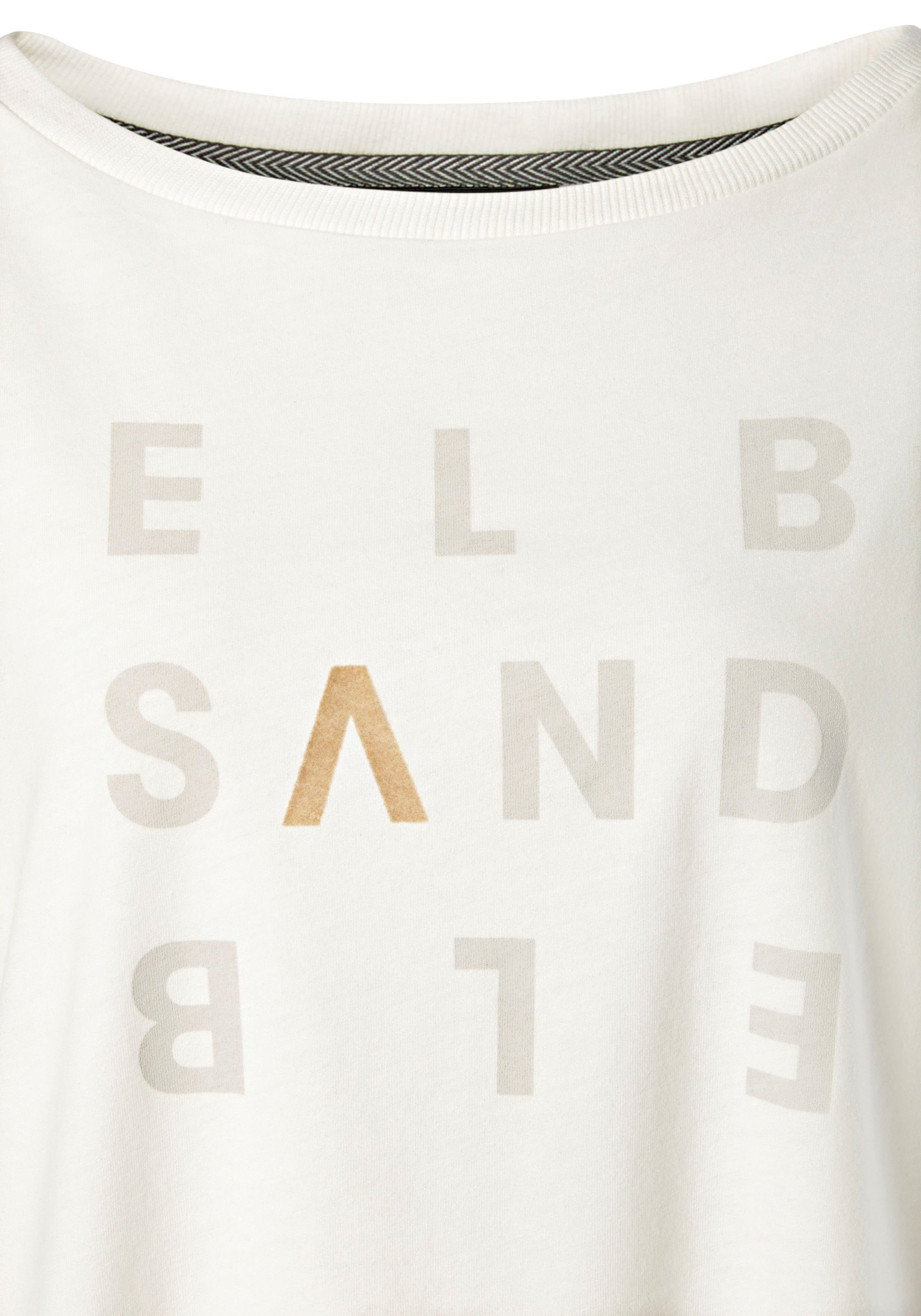 Elbsand Longsleeve Ingiara mit Logodruck vorne, Langarmshirt, sportlich-casual