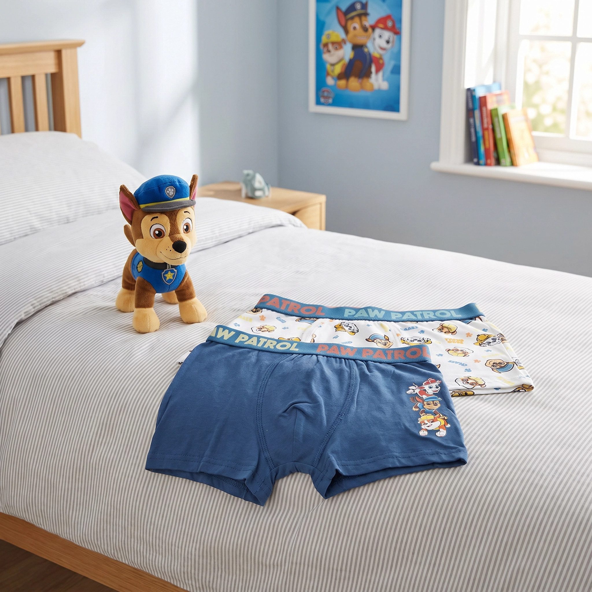 PAW PATROL Boxershorts Paw Patrol Jungen Kinder Unterhosen 2er Pack – Gr. 98 bis 128 (2-St) – Bild 4 von 5