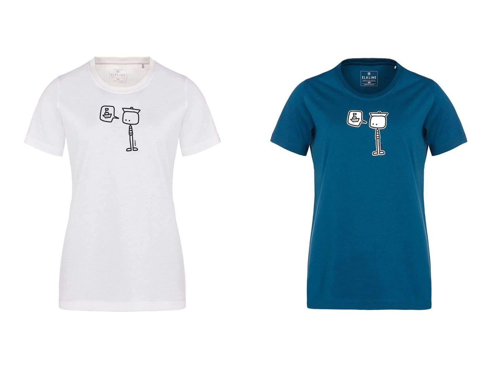 Elkline T-Shirt SEEMAEN Damen T-Shirt GOTS (1-tlg)