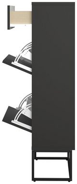 Tenzo Schuhschrank Tenzo Lipp Schuhschrank Metall/Holzwerkstoff 58x28x116 cm (1)