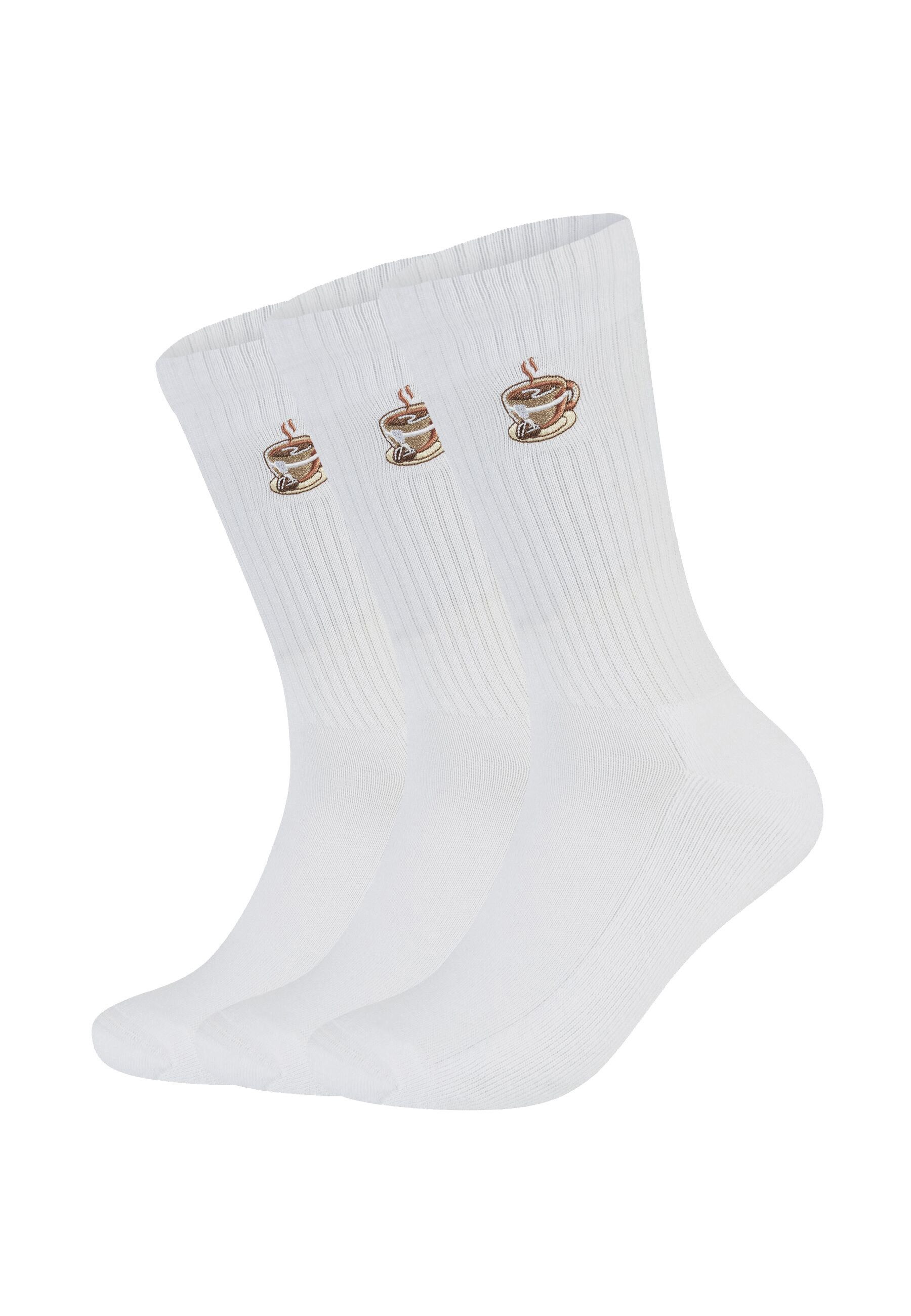 Flip Sox Socken Flip Sox Tennissocke mit Motiv 3er Pack 3er Pack Baumwolle aus kontrolliertem Anbau, Feine Motiv-Stickerei