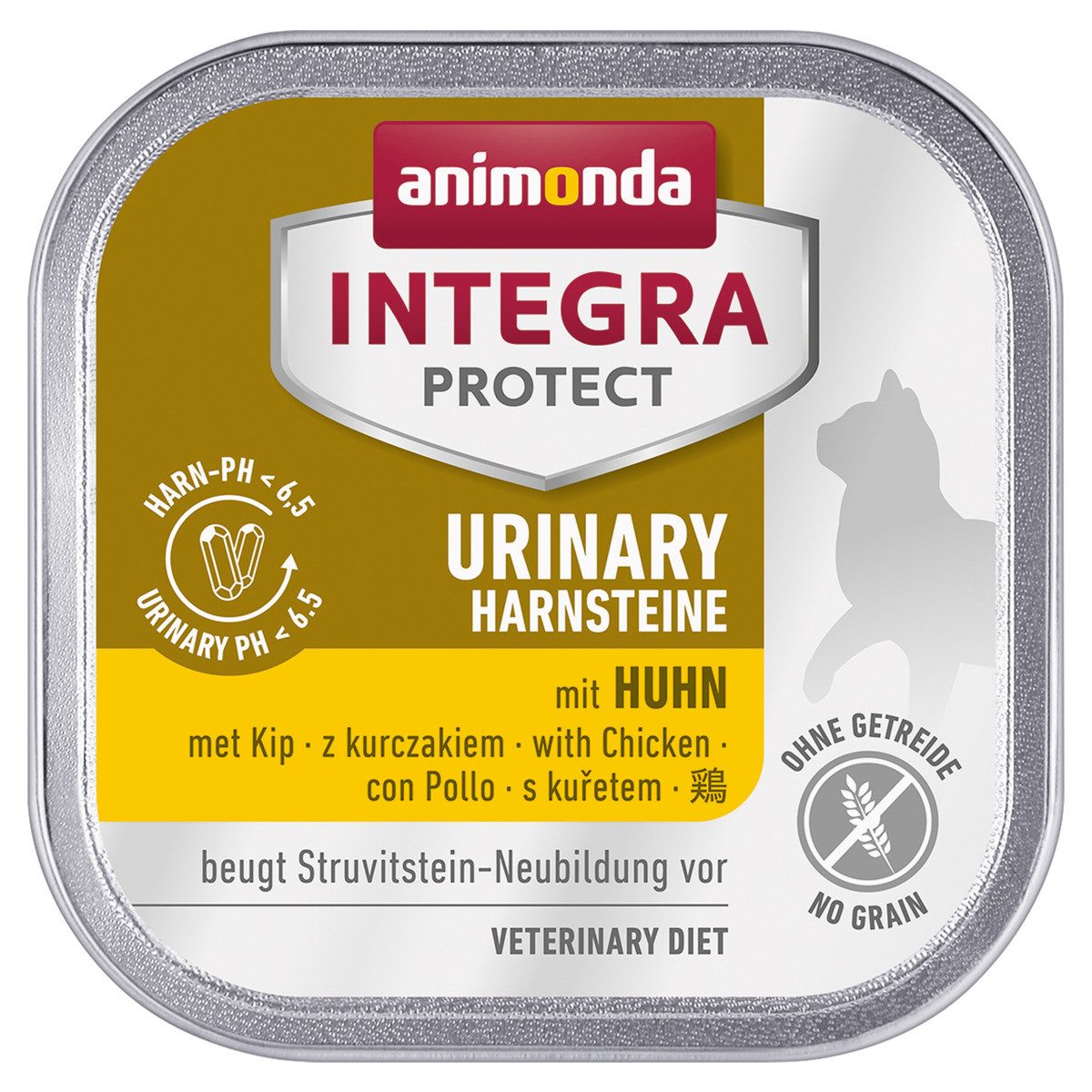 Animonda Integra Protect Urinary Struvitstein mit Huhn 100 g - 16 Stück, für: Katze