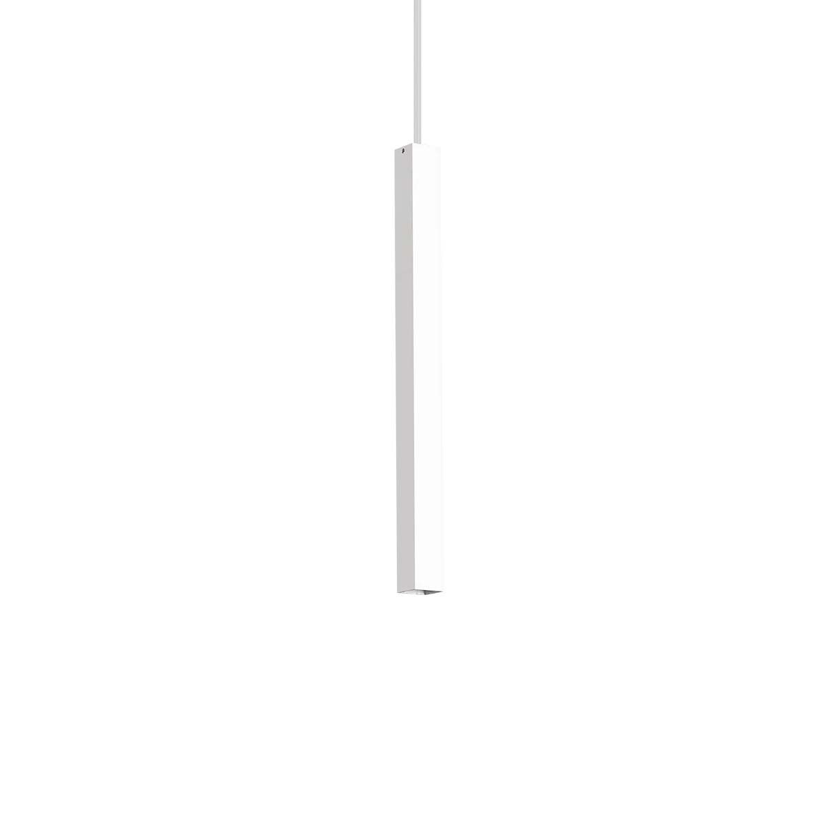Ideal Lux Hängeleuchten Ultrathin Square Pendelleuchte 3×3 cm 40/100 cm LED, LED fest integriert, Extra-Warmweiß, Hängeleuchte