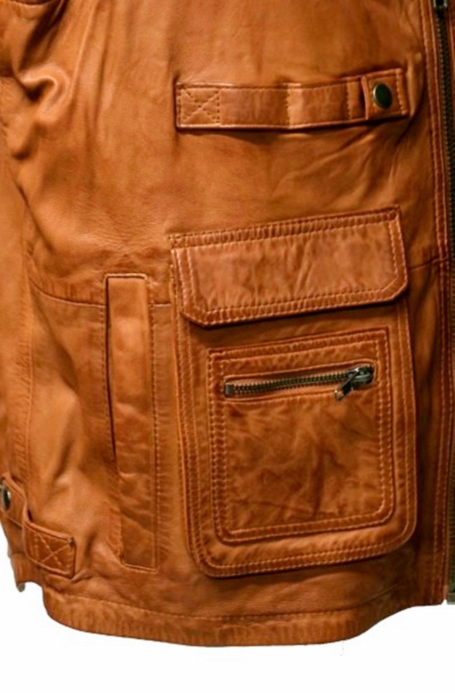 Zimmert Leather Lederweste Nilo praktische Fronttaschen – Bild 3 von 3