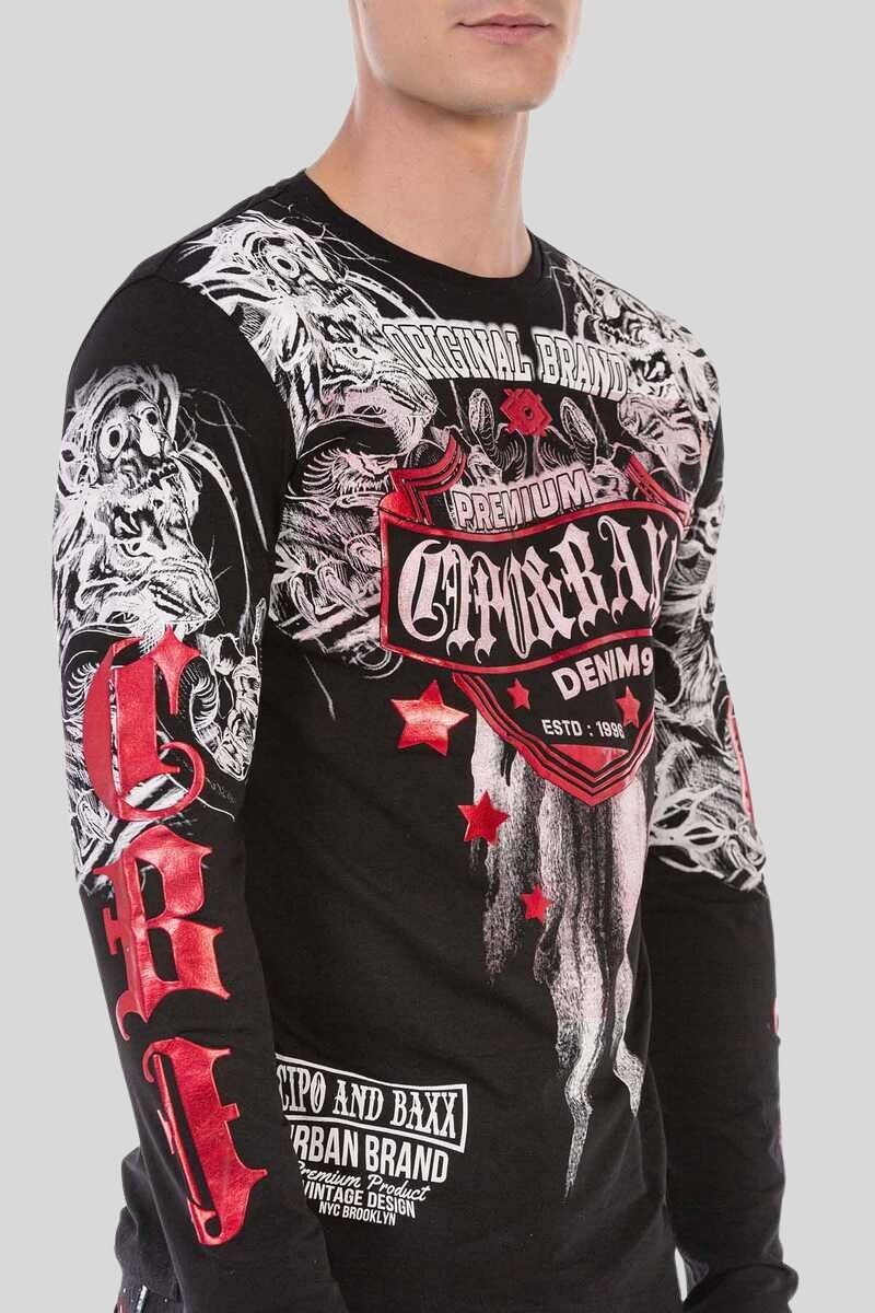 Cipo & Baxx T-Shirt Sweatshirts mit coolem Print – Bild 3 von 4