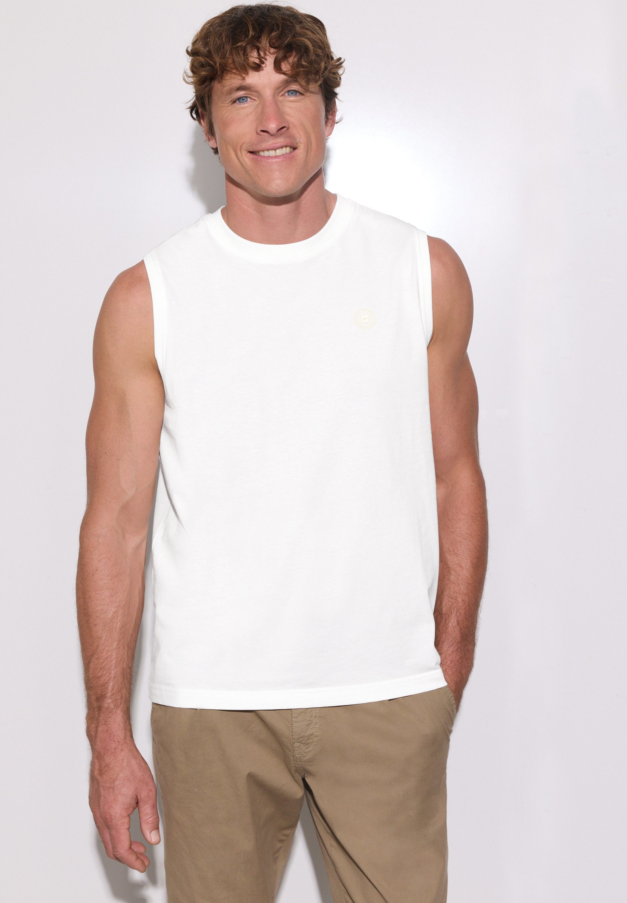 STREET ONE MEN Tanktop in Unifarbe