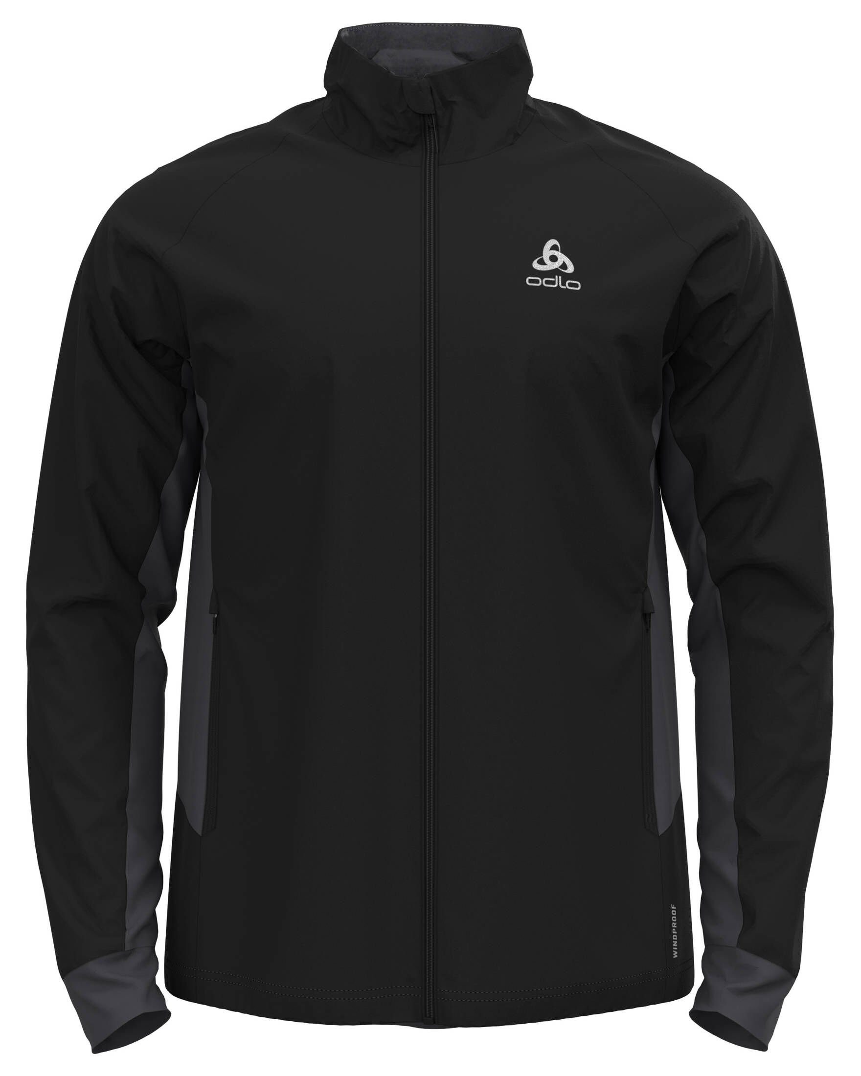 schwarz (1-St) Herren Odlo Langlaufjacke BRENSHOLMEN (200) Skijacke