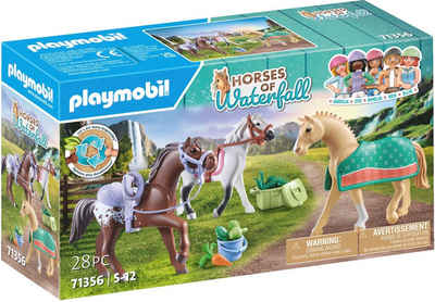 Playmobil® Konstruktions-Spielset Morgan, Quarter Horse & Shagya Araber (71356), Horses of Waterfall, (28 St), 3 Pferde