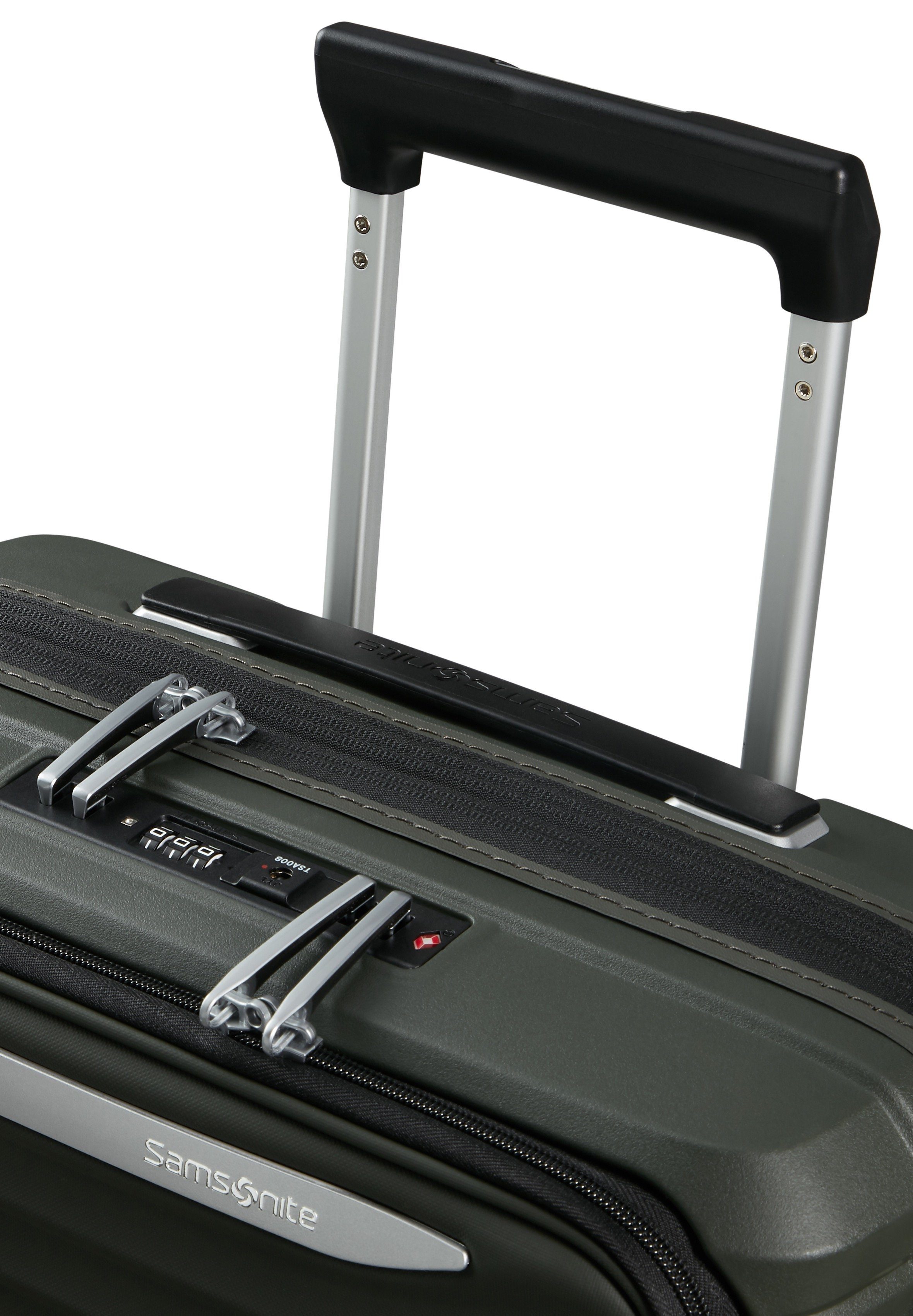 Samsonite Hartschalen-Trolley UPSCAPE 55 mit Frontfach, 4 Rollen, mit Volumenerweiterung, mit Tragegriff oben und seitlich