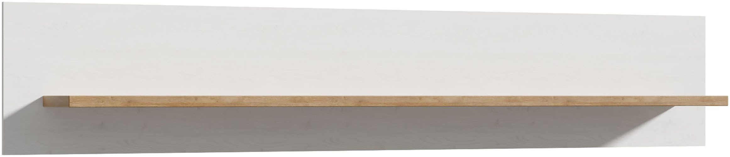 FORTE Wandboard Bohol, Wandregal, einfache Montage, B/H/T 160/29,6/21,9 erhältlich in 2 Dekoren, Landhausstil