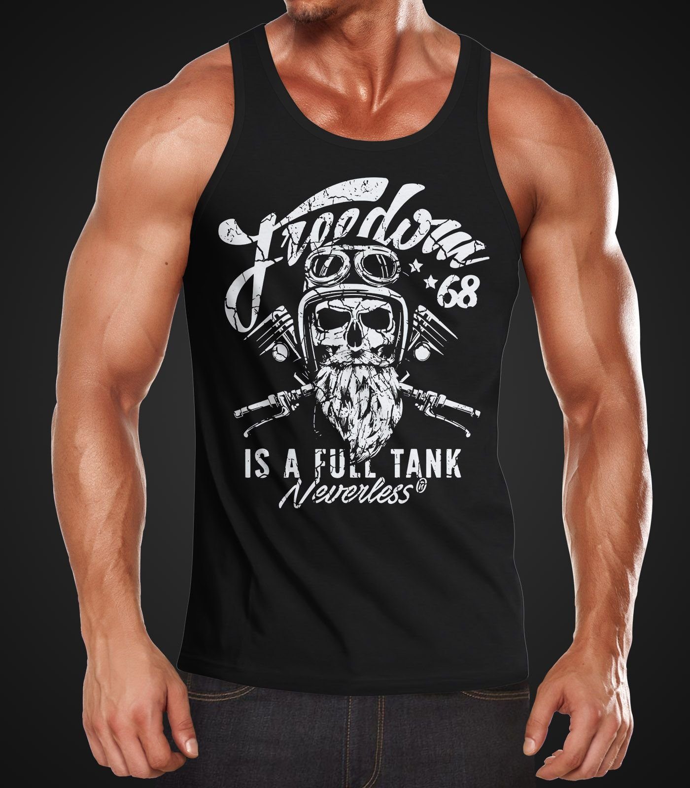 Neverless Tanktop Herren Long-Sleeve Biker Motorrad günstig online kaufen