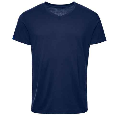 Kaipara - Merino Sportswear Funktionsshirt Merino Shirt Herren Kurzarm Regularfit V-Neck 150 (1-tlg) aus reiner Merinowolle Made in Germany