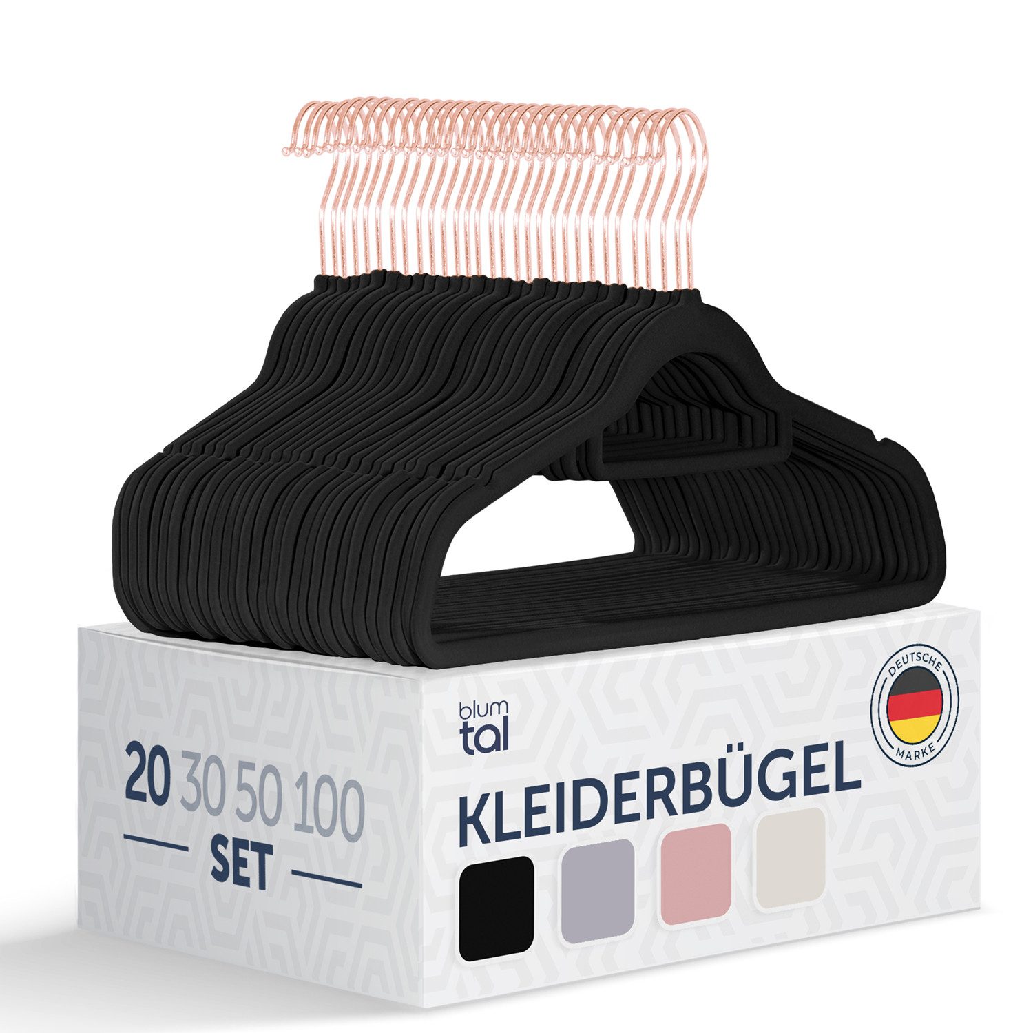 Blumtal Kleiderbügel Rutschfest - Samtoptik - günstig online kaufen