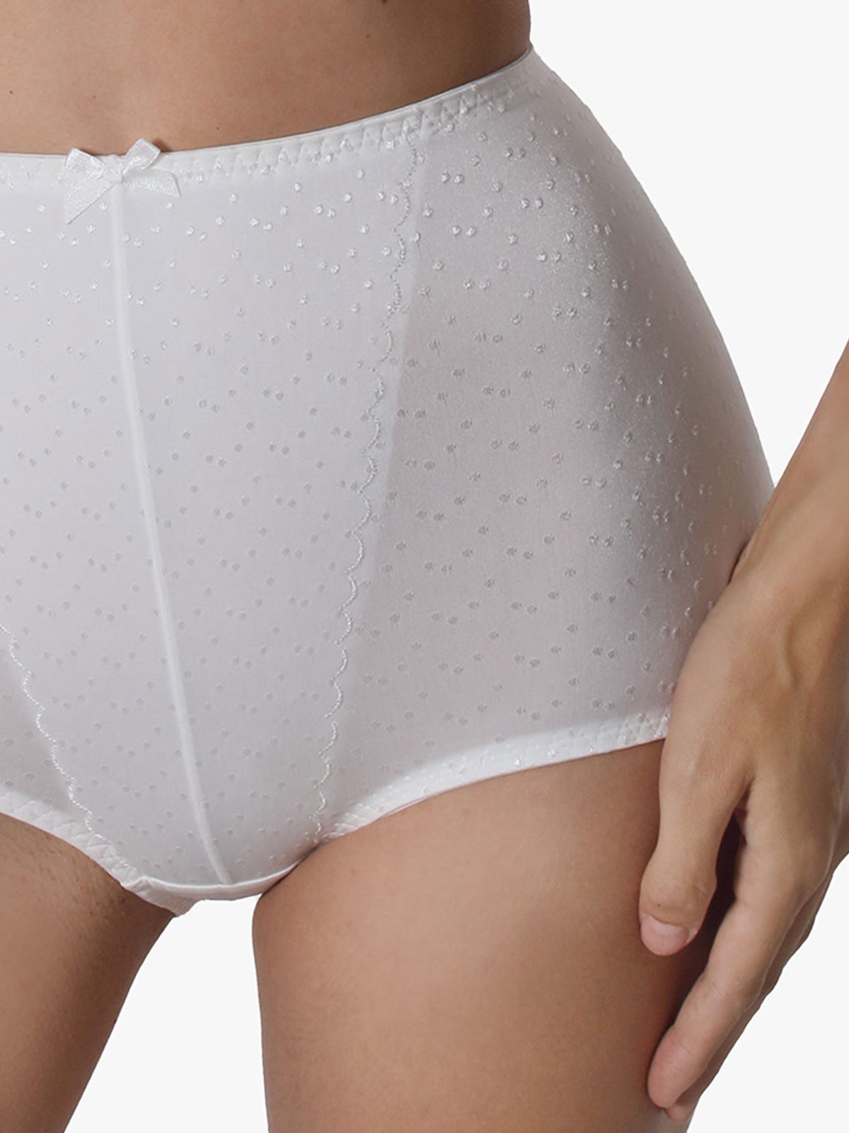 Sassa Miederhose Miederslip DOT JACQUARD (Stück, 1-St) Zwickel