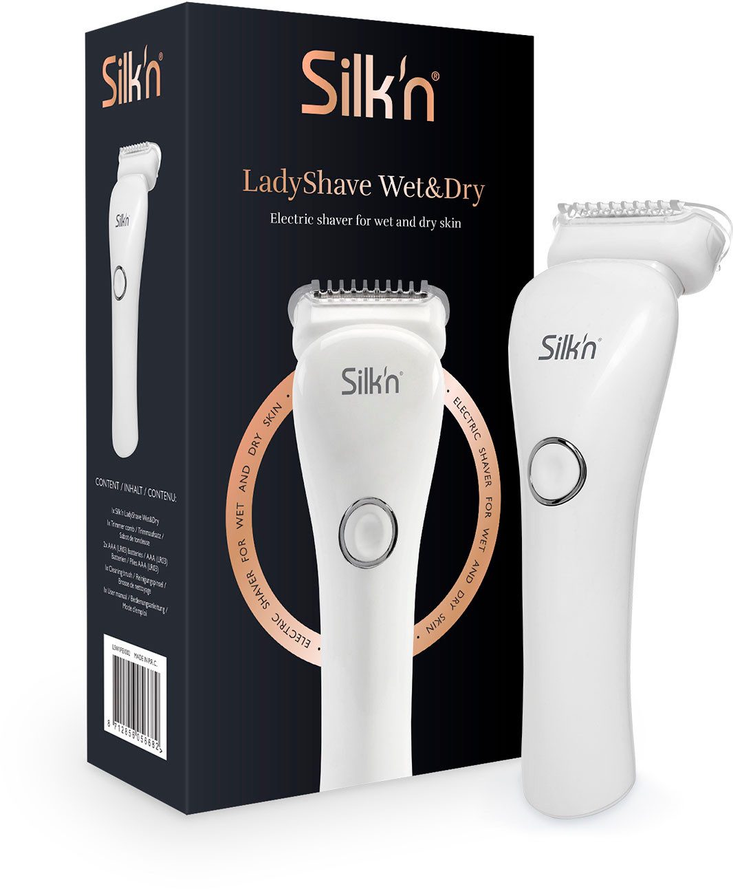Silk'n Elektrorasierer LadyShave, Aufsätze: 1, Wet&Dry