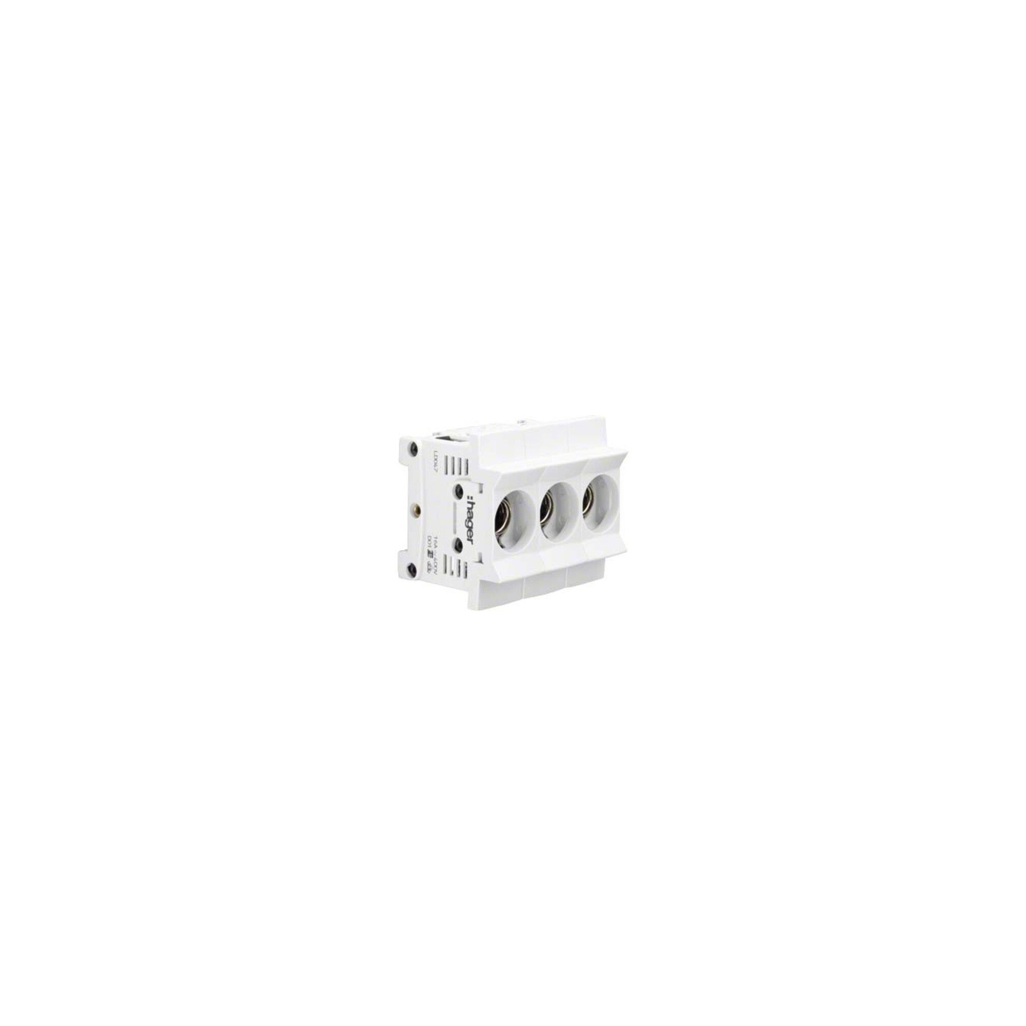 Hager Sicherungshalter Hager Sicherungsunterteil D01,3x16A LD047