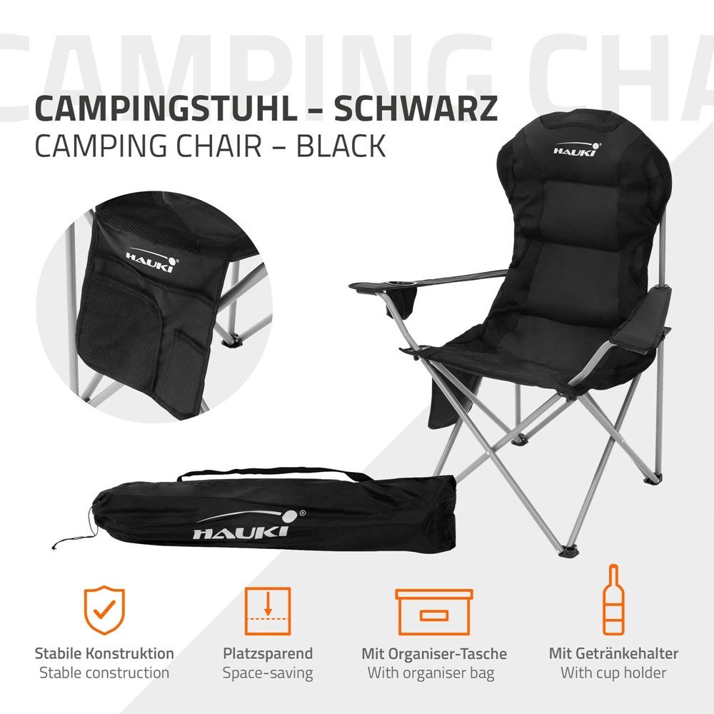 Hauki Campingstuhl Faltstühl faltbar mit Getränkehalter & Tragetasche bis 1 günstig online kaufen