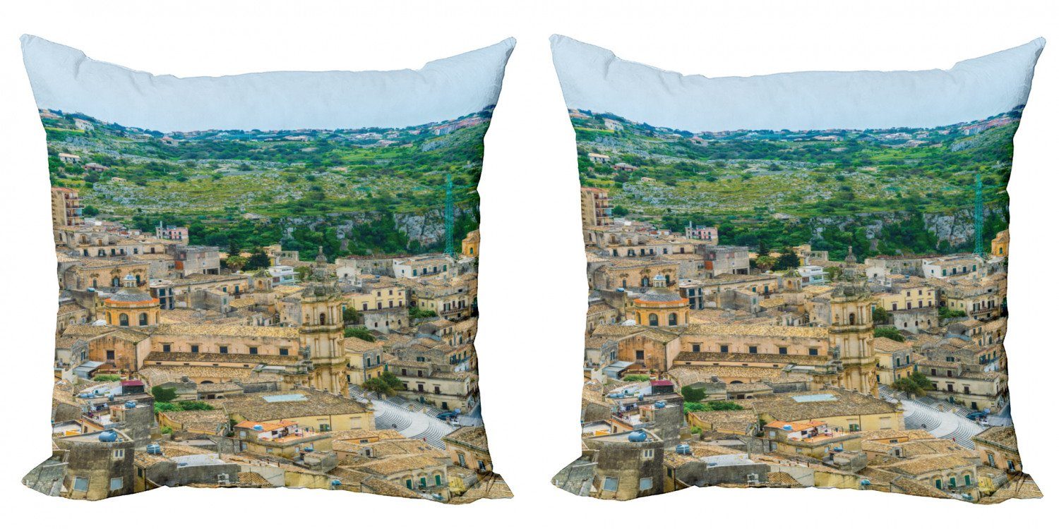 Kissenbezüge Modern Accent Doppelseitiger Digitaldruck, Abakuhaus (2 Stück), Sizilien St. George Italien