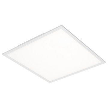 Briloner Leuchten LED Deckenleuchte 7192-016, ultraflach, LED fest verbaut, Neutralweiß, Deckenlampe, 59,5x59,5x6cm, Weiß, 38W, Wohnzimmer, Schlafzimmer, Flur