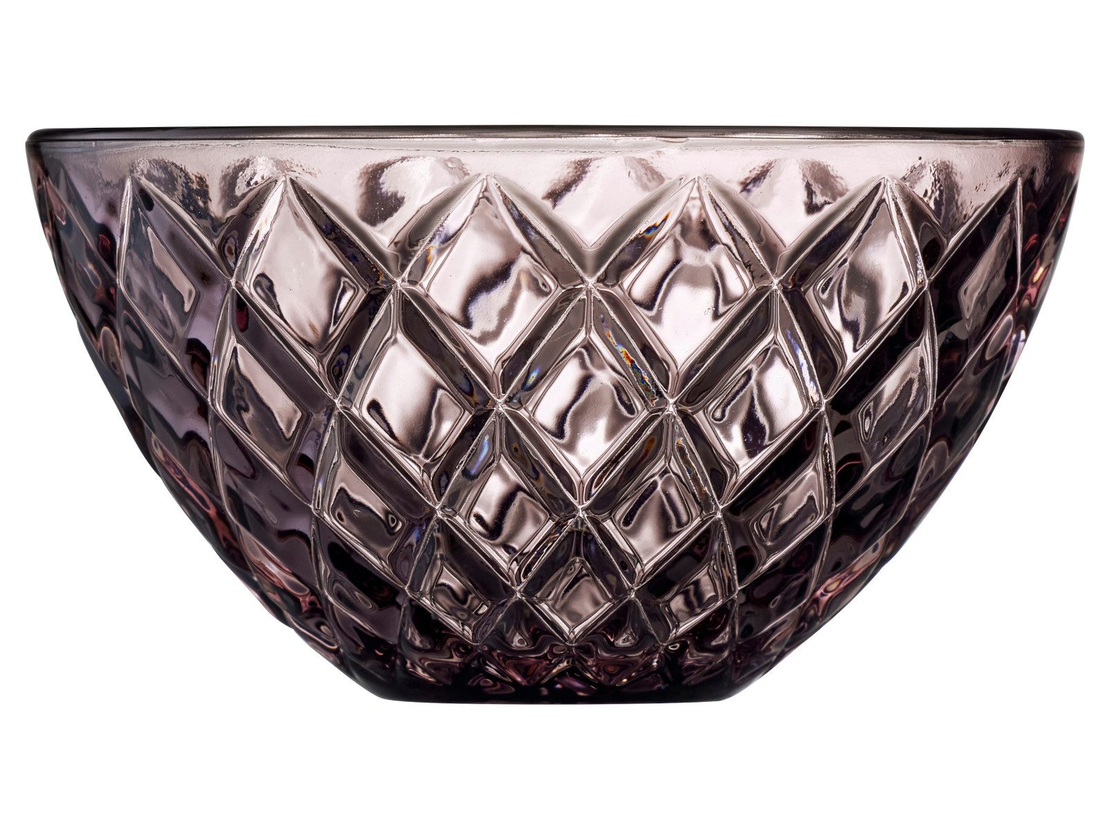 LYNGBY-GLAS Geschirr-Set Sorrento Schale Glas pink 12 cm Set4, Glas, Schale Sorrento 12 cm 4 Stck. Pink Glas