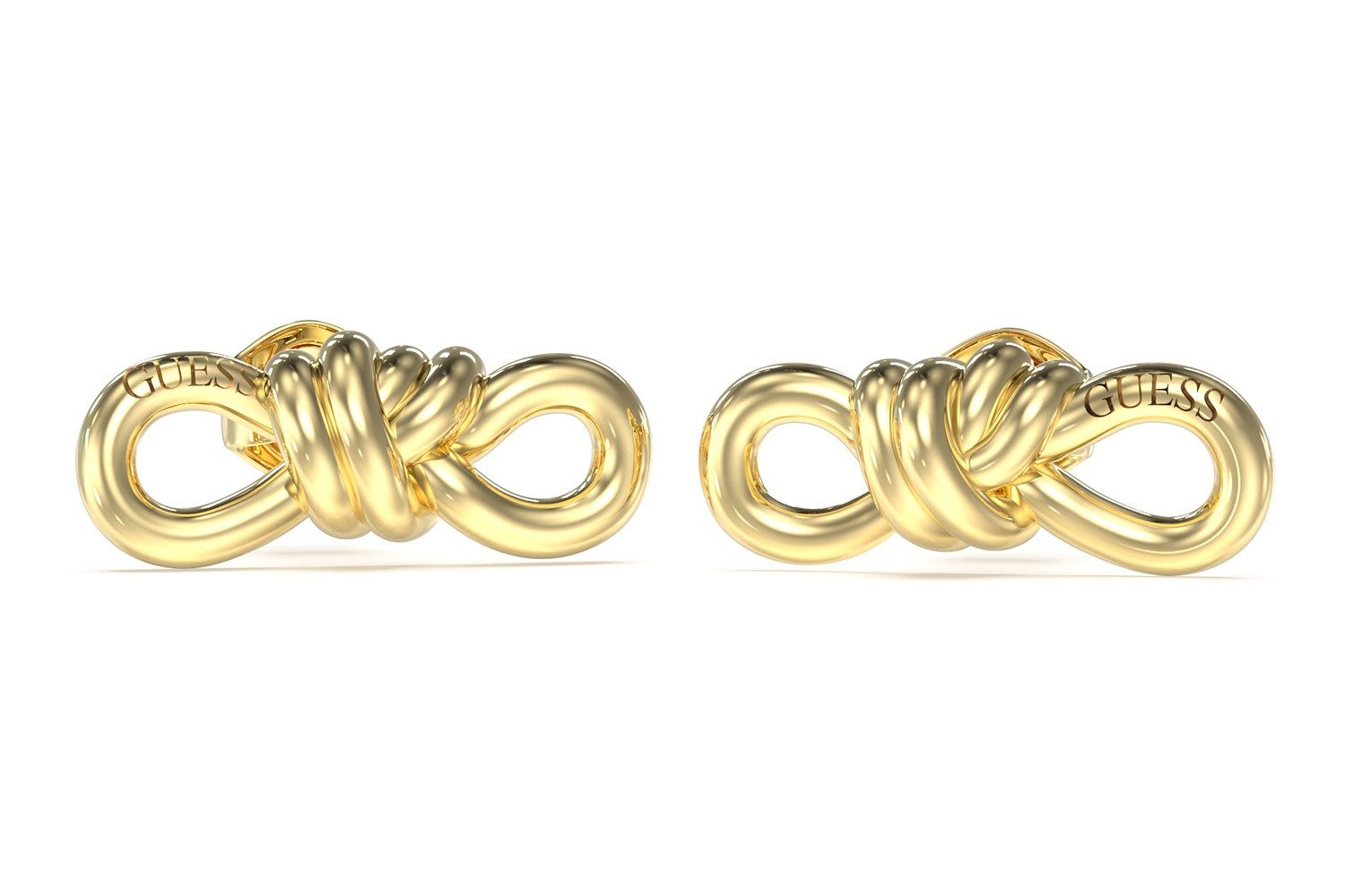 Guess Paar Ohrstecker Damen-Ohrstecker Knot Goldfarben