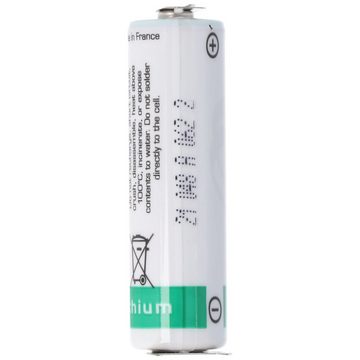 Saft SAFT LS14500CNA Lithium Batterie mit 3er Print Kontakten Batterie, (3,6 V)
