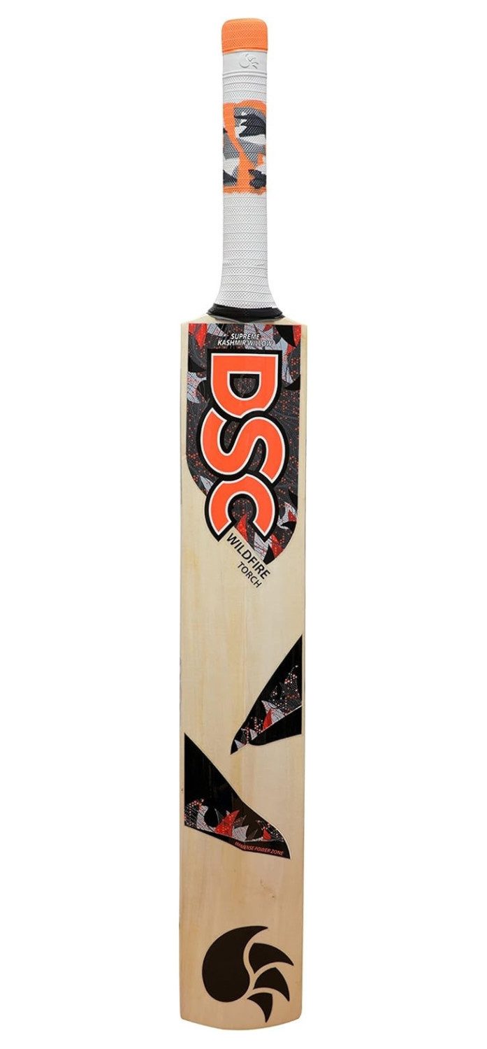 DSC Badmintonschläger Leichter Kricketschläger aus Kaschmirweide für Männer, (Contents: 1 Cricketschläger mit Hülle, Hergestellt aus hochwertigem Holz), Leicht