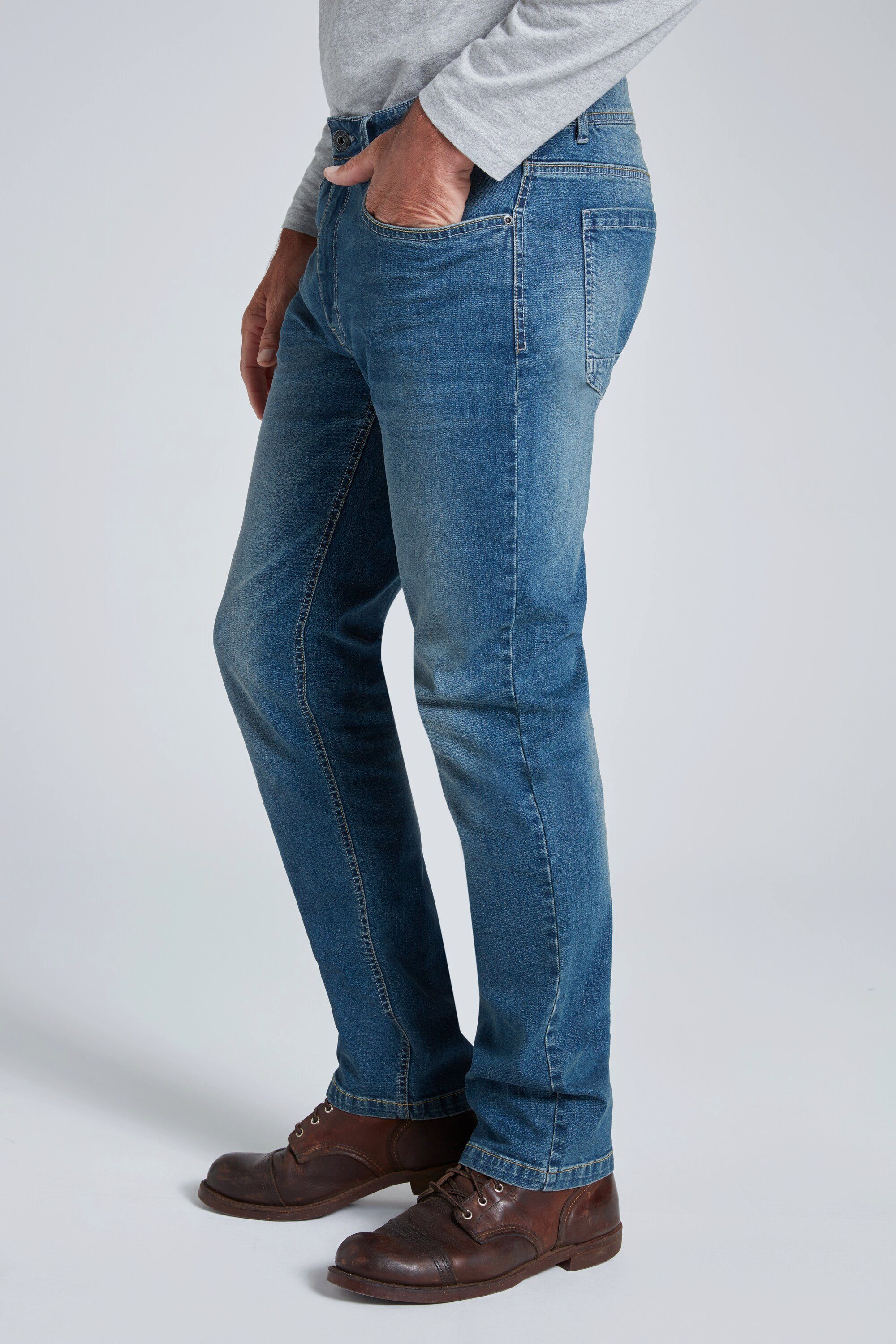 JP1880 5-Pocket-Jeans Jeans FLEXNAMIC® Straight bis blue denim Gr. 72/36 Fit