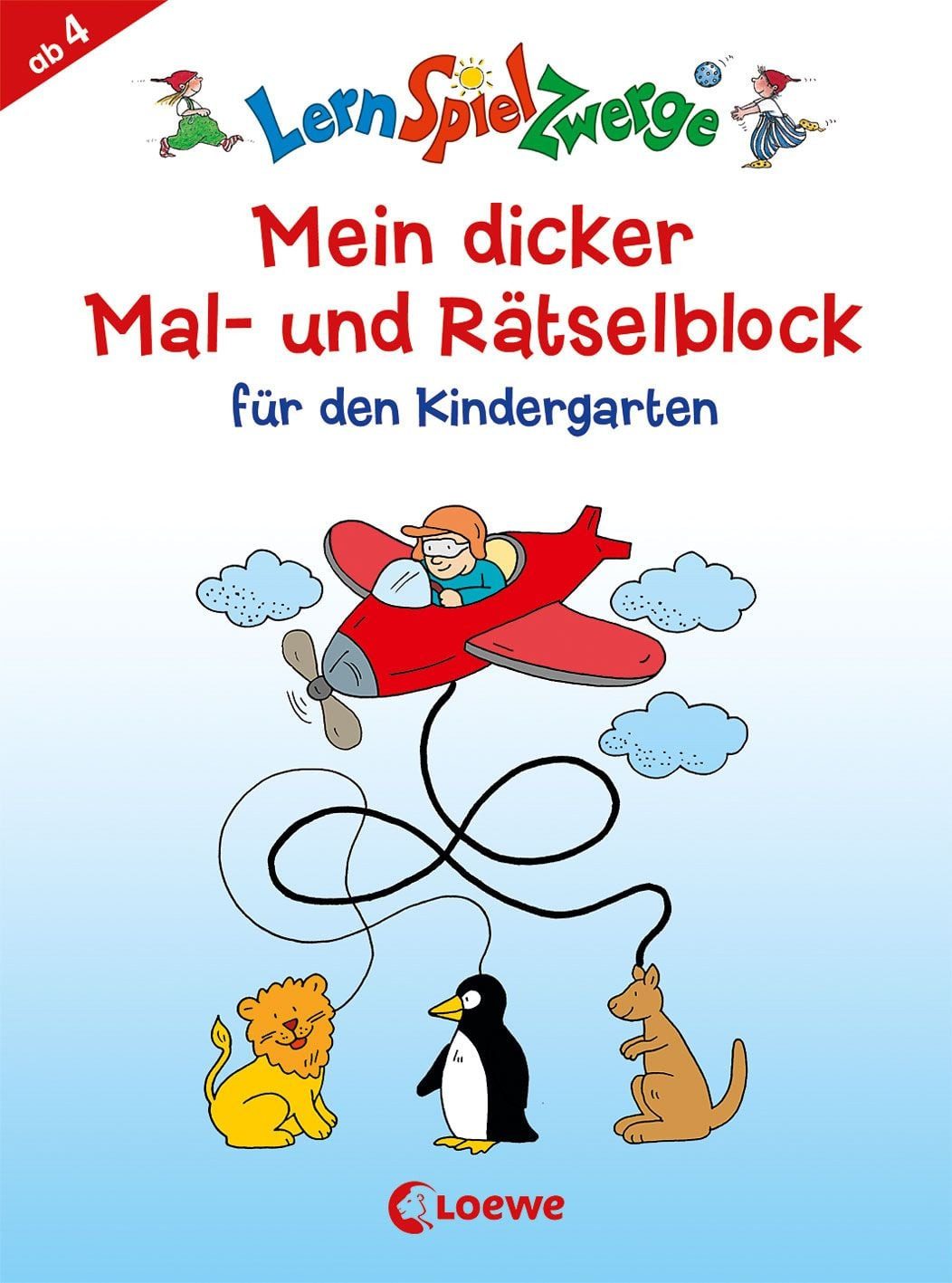 Kinderbuch LernSpielZwerge - Mein dicker Mal- und Rätselblock für den Kindergarte