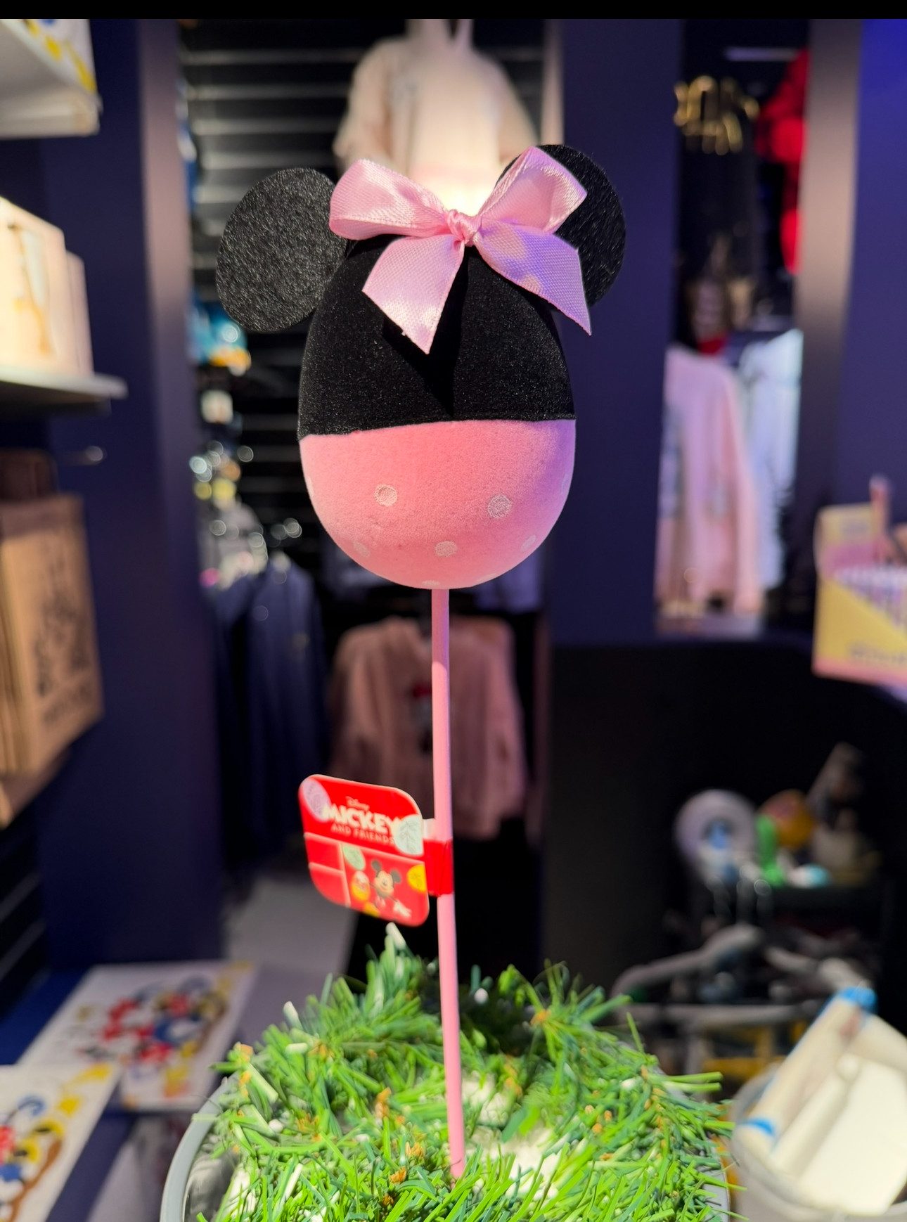 Disney Osterei Minnie Maus Osterei Samt Spieß Deko Disney (1 St)