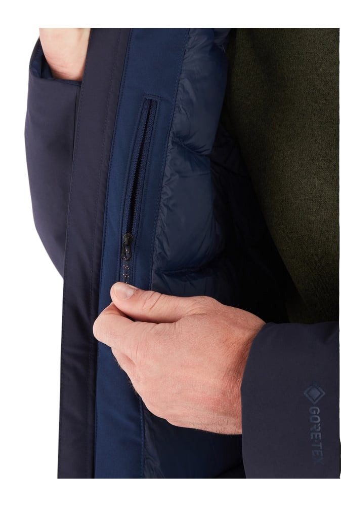 Marmot Winterjacke Oslo Gore-Tex (wasserdicht, wärmend dank Daunenfüllung) navyblau