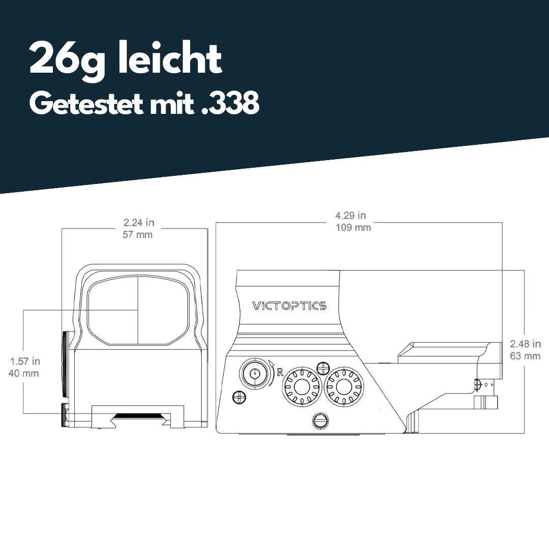 Vector Optics Punktvisieraufsatz Victoptics RDSL35 Omega SRD 1x27x39