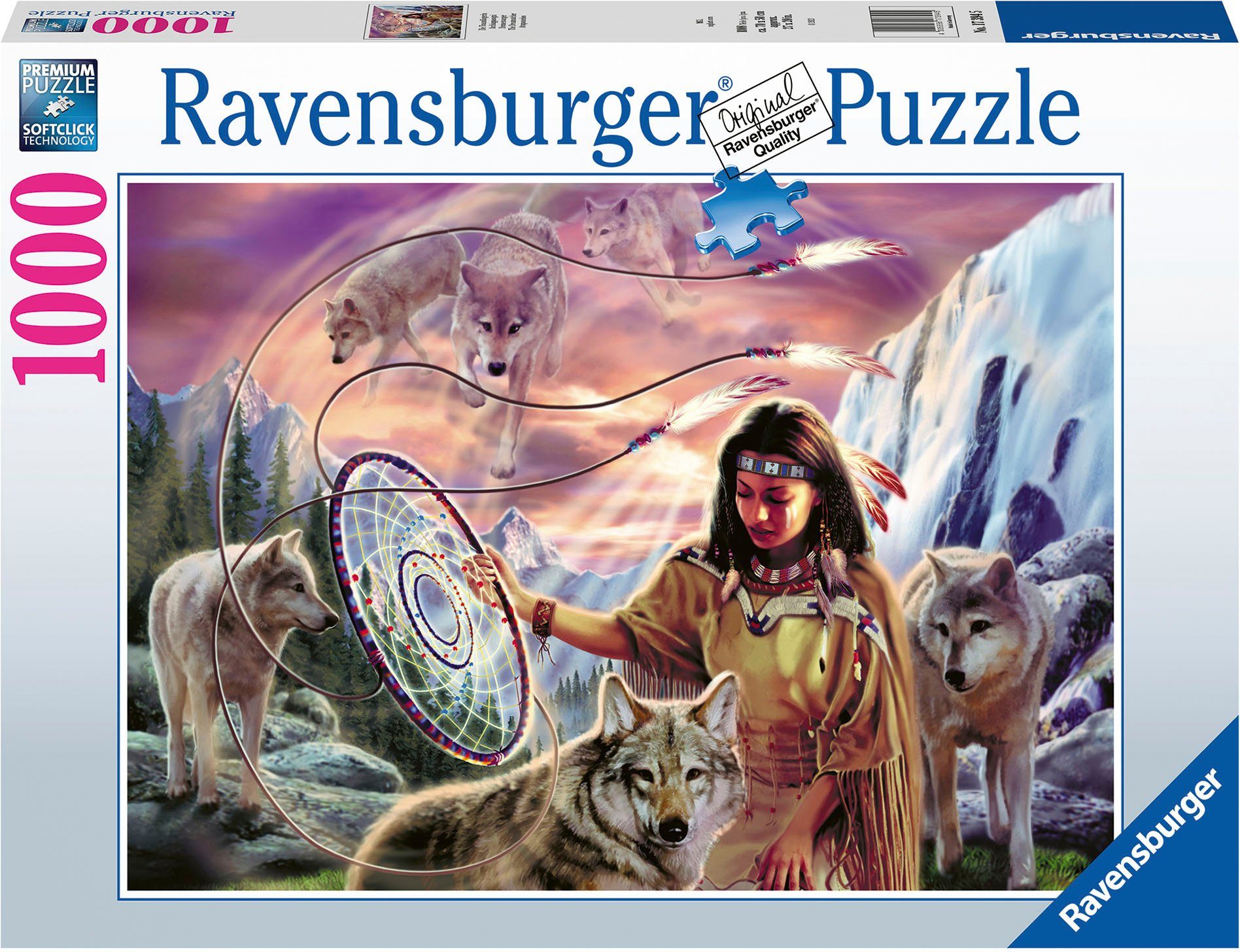 Ravensburger Puzzle Die Traumfängerin, 1000 Puzzleteile, Made in Germany; FSC®- schützt Wald - weltweit
