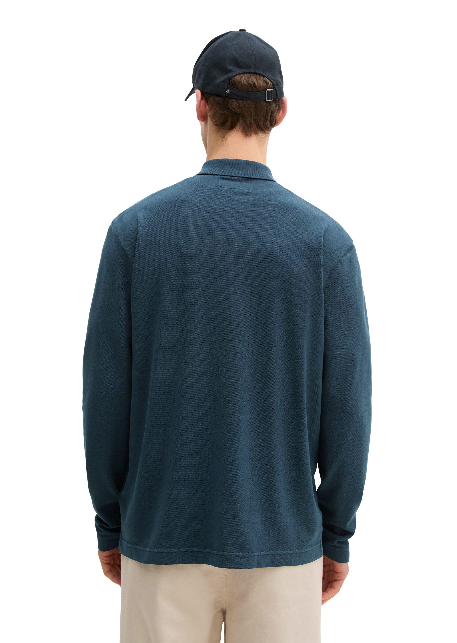 Marc O'Polo Langarm-Poloshirt Piqué regular fit aus Bio-Baumwolle mit Elast günstig online kaufen
