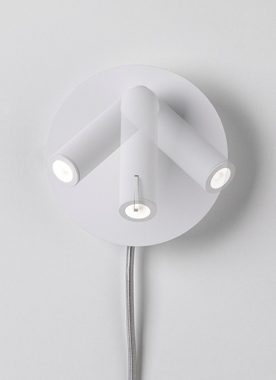 Paulmann LED Wandleuchte Tabari, LED fest integriert, Warmweiß, LED-Board, Weiß/Chrom, Metall
