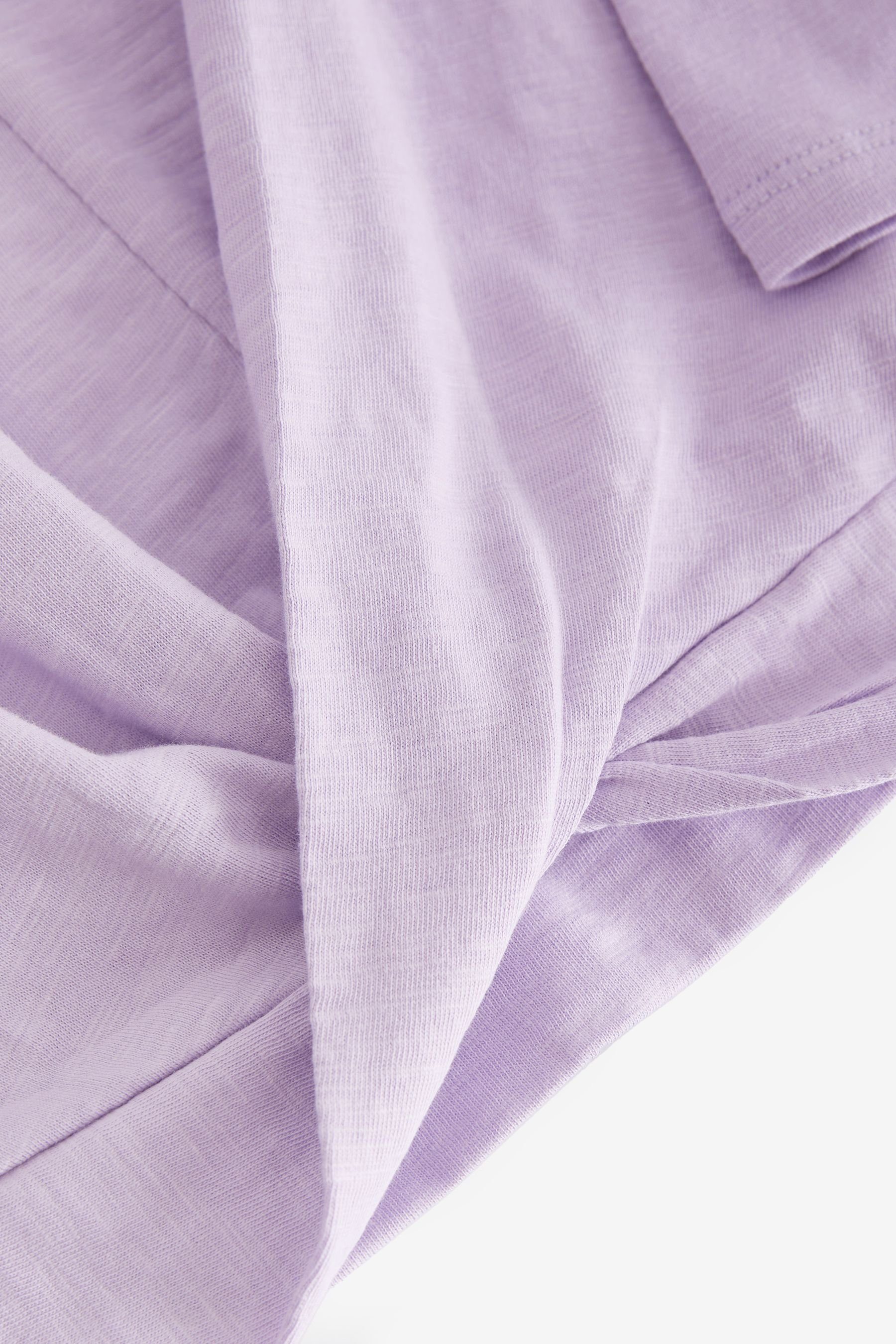 T-Shirt Purple Twist Langarmshirt Sleeve Long Next (1-tlg) Front