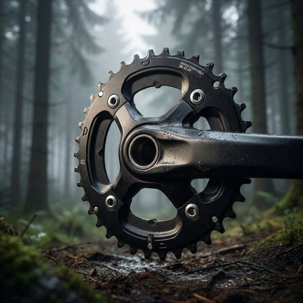 Kettenschaltung SHIMANO Kettenblatt DEORE FC-M617 36 Zähne - präziser Antrieb für 2x10