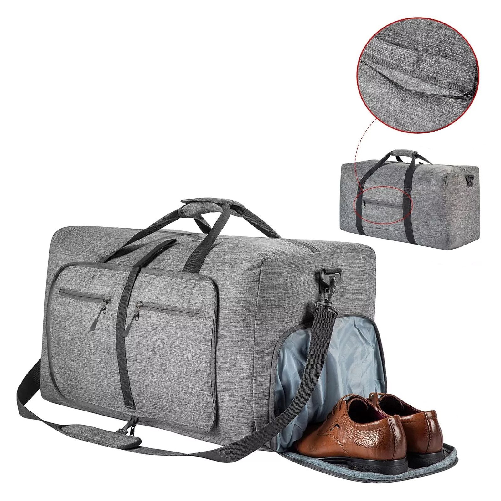 OKWISH Reisetasche Groß FaltbarTrainingstasche Sporttasche Schultertasche günstig online kaufen