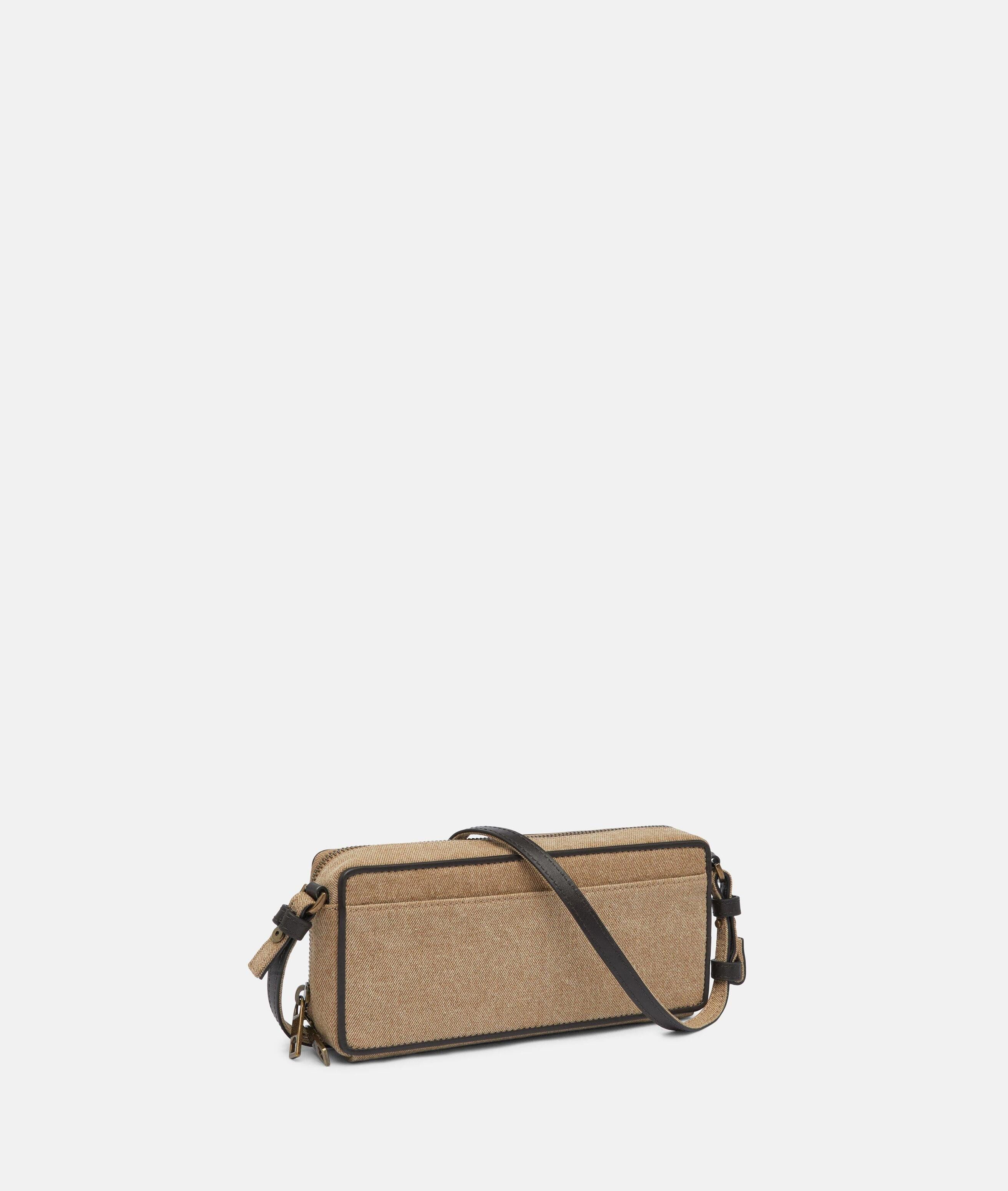 Liebeskind Berlin Umhängetasche Denim Juno Crossbody XS, Kleine Umhängetasche aus Denim mit charakteristischer Waschung