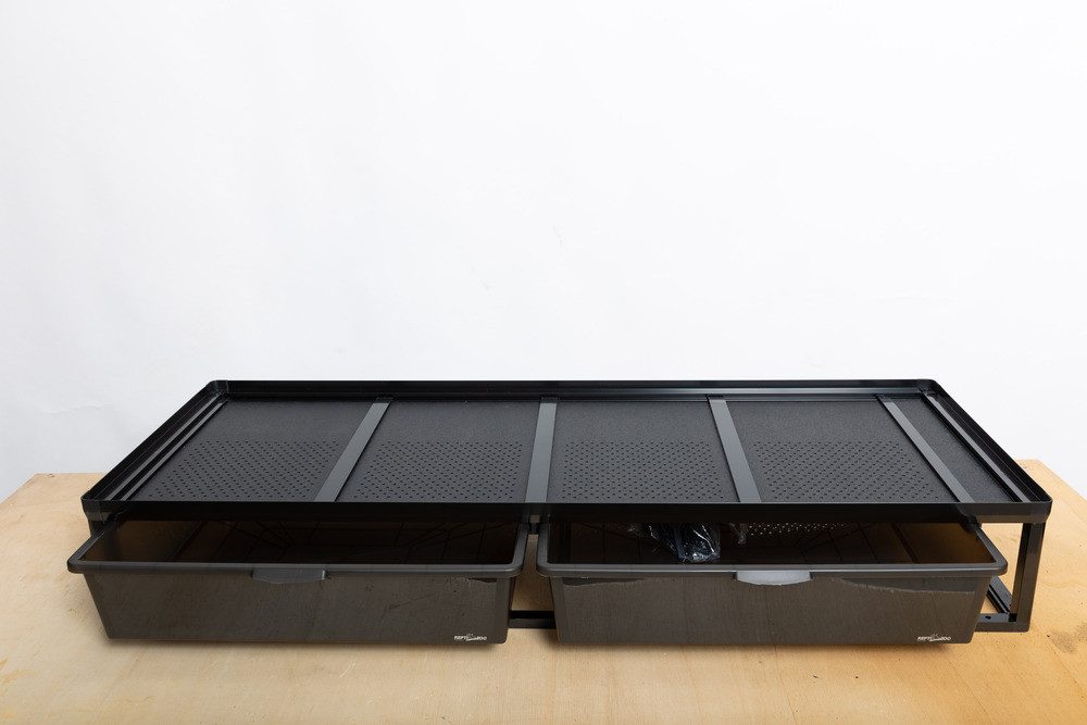 Terrarium ReptiZoo Zuchtrack -2 bis 4 fach- inklusive zwei Boxen medium + Trenns
