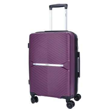 TheTrueC Koffer TheTrueC 4-Rad Trolley Set S/M/L Venedig plum, 4 Rollen Rollen