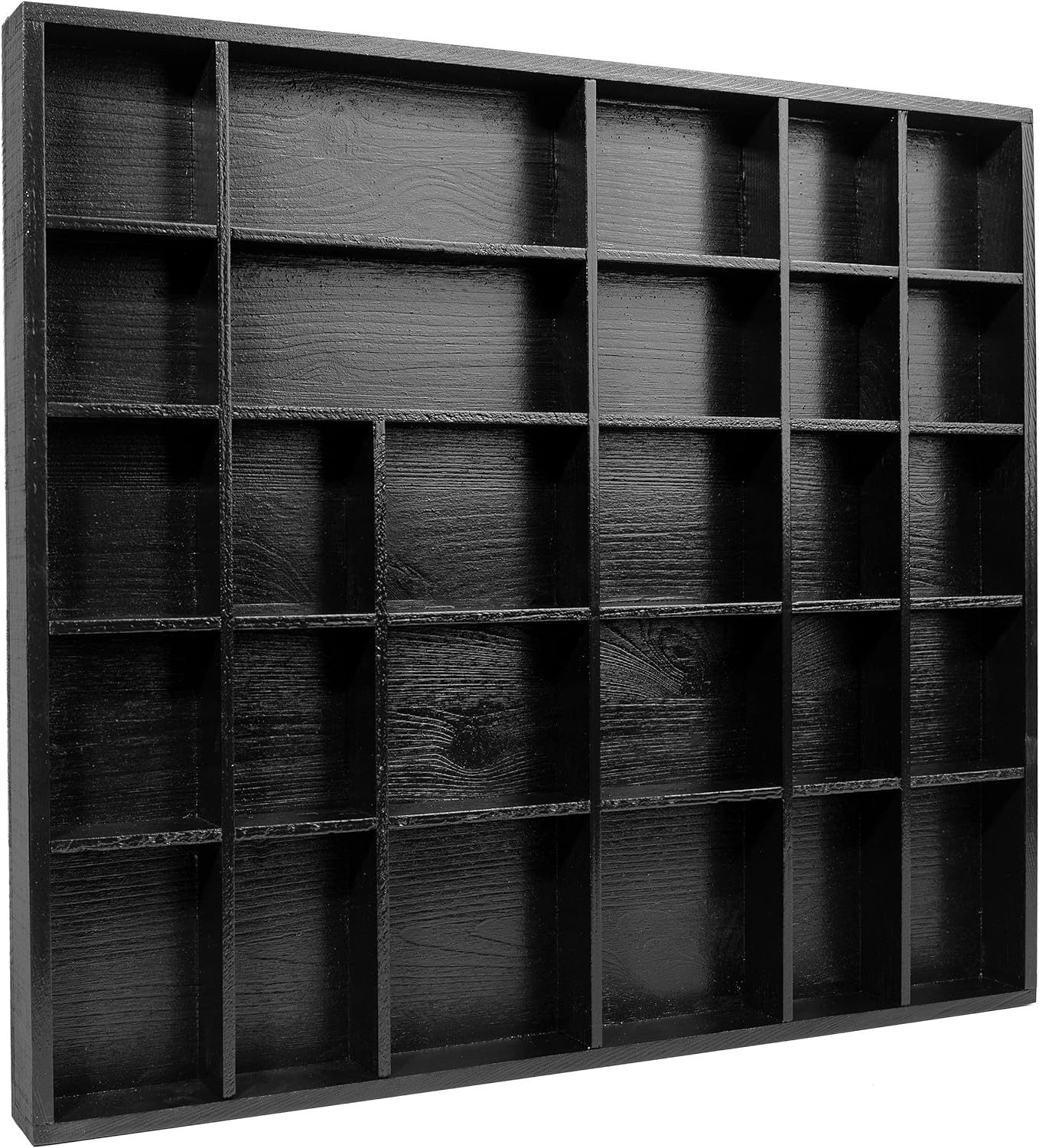 Creative Deco Schubladenbox Setzkasten Holz Sammelbox Holztablett 28 Fächer 44,5 x 40 x 3 cm