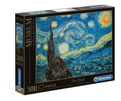 Clementoni® Puzzle Museum Collection van Gogh Starry Night 500 Teile, 500 Puzzleteile