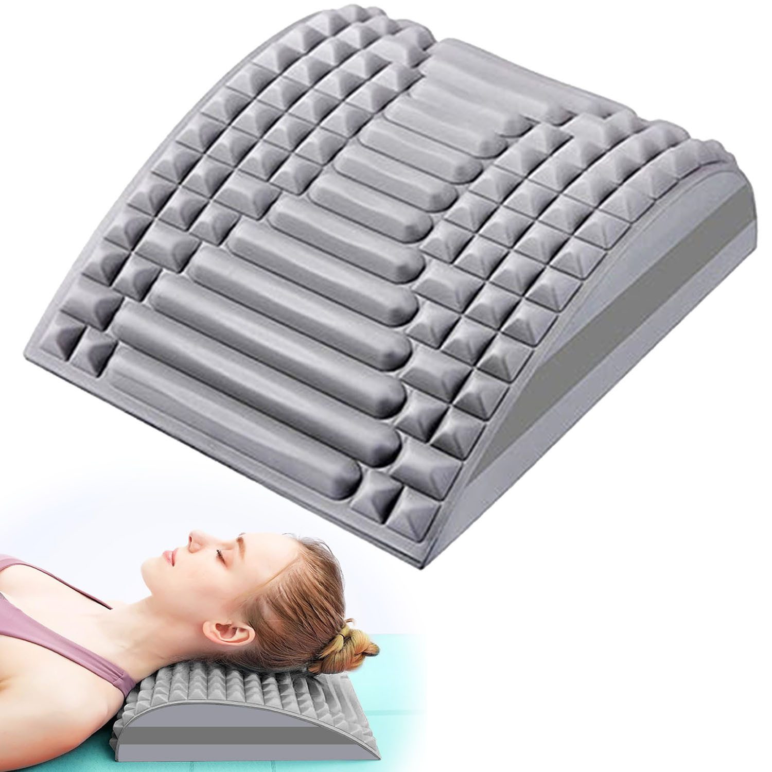 Nacken-Massagegerät Rückenmassagegerät und Nackenstrecker 4 in 1 Rückenstrecker Massage