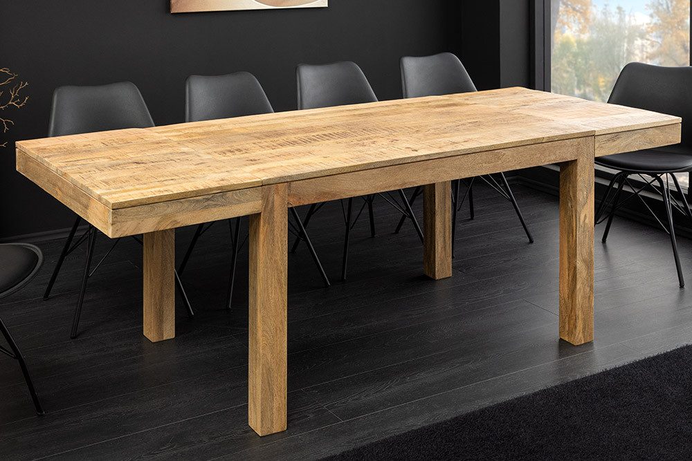 riess-ambiente Esstisch PURE 120-200cm natur - Mangoholz, ausziehbar, massi günstig online kaufen