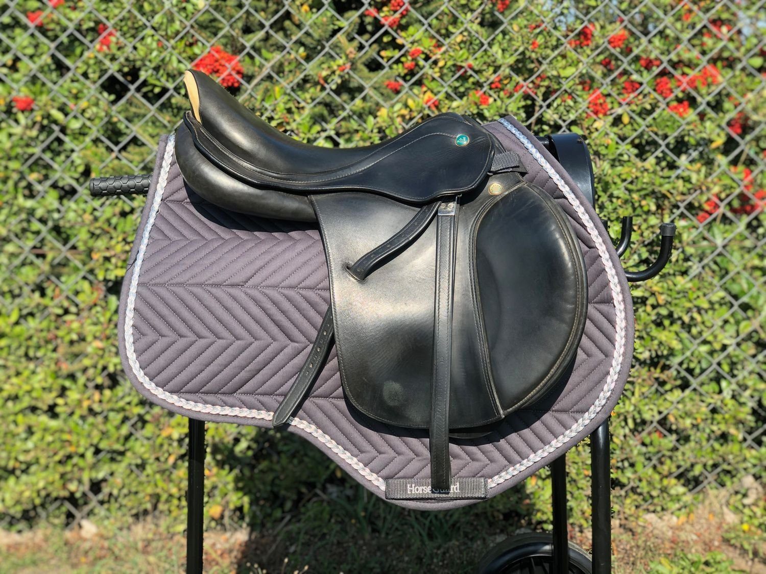 anthrazit Springen Pad Guard grau Schabracke Horse Satteldecke Full Guard VS Horse Schabracke