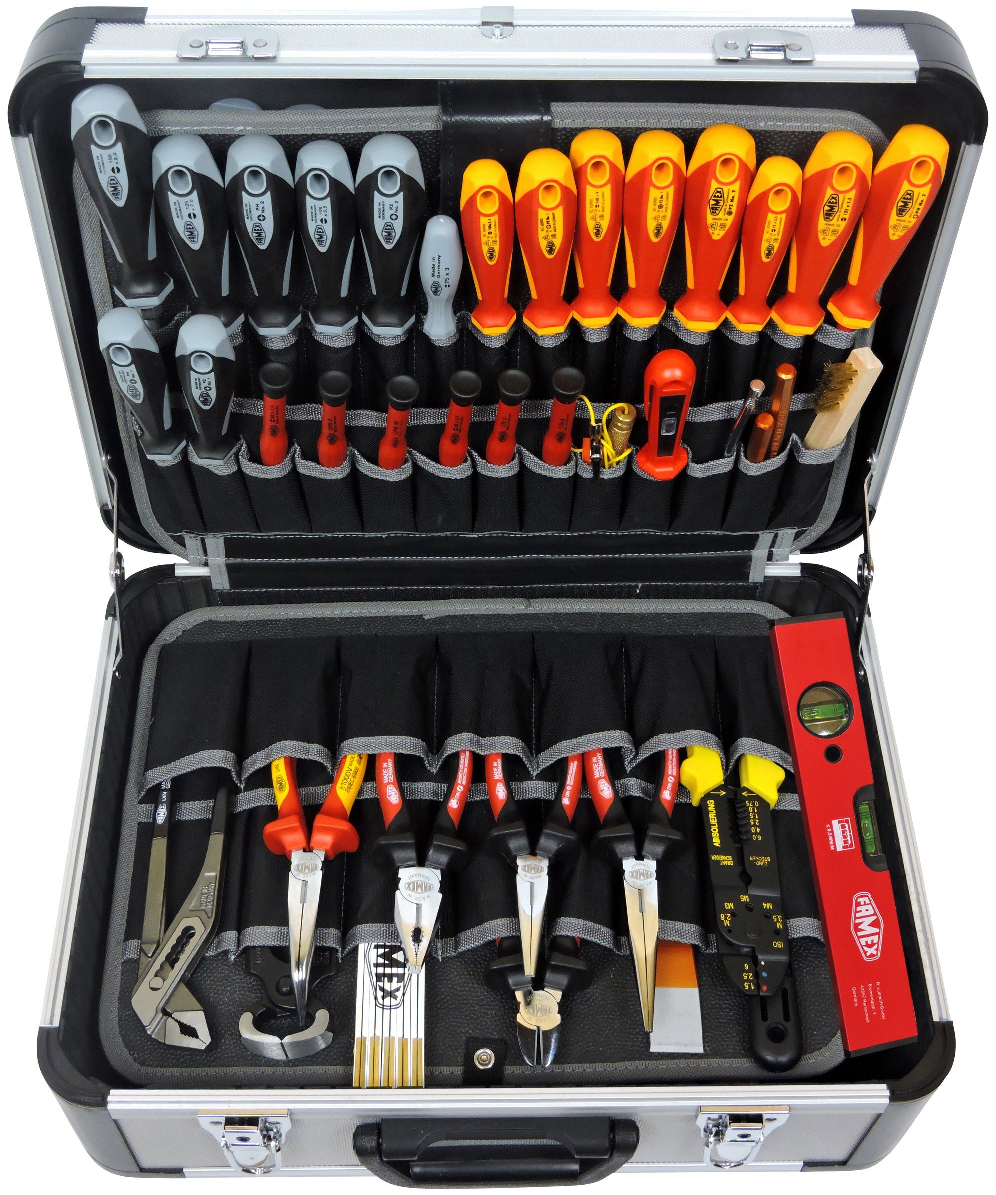 kg, Werkzeugkoffer FAMEX Werkzeug, 30 (Kapazität 418-88 mit Werkzeugset 128-St), Profi PROFESSIONAL