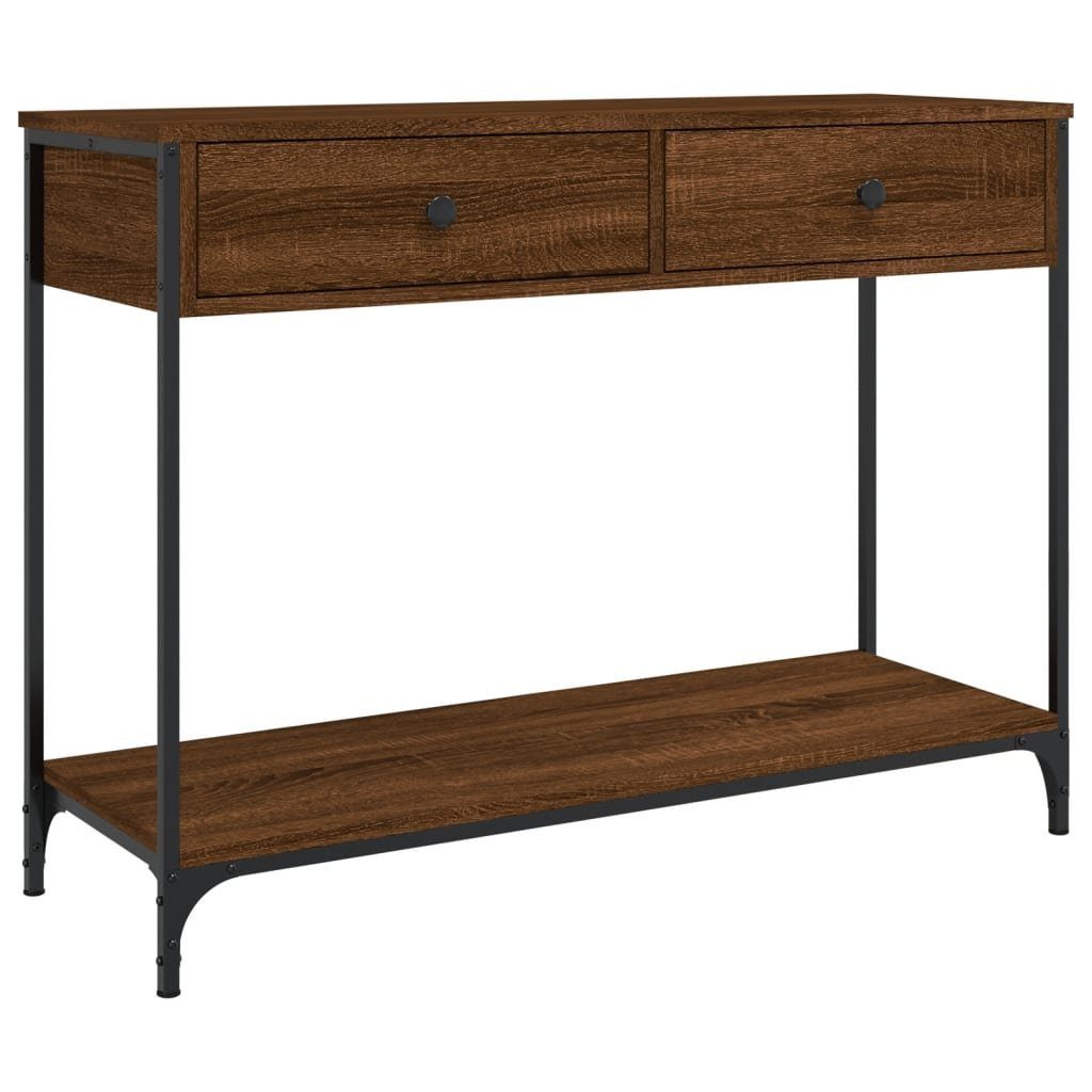 vidaXL Beistelltisch Konsolentisch Braun Eichen-Optik 100x34,5x75 günstig online kaufen