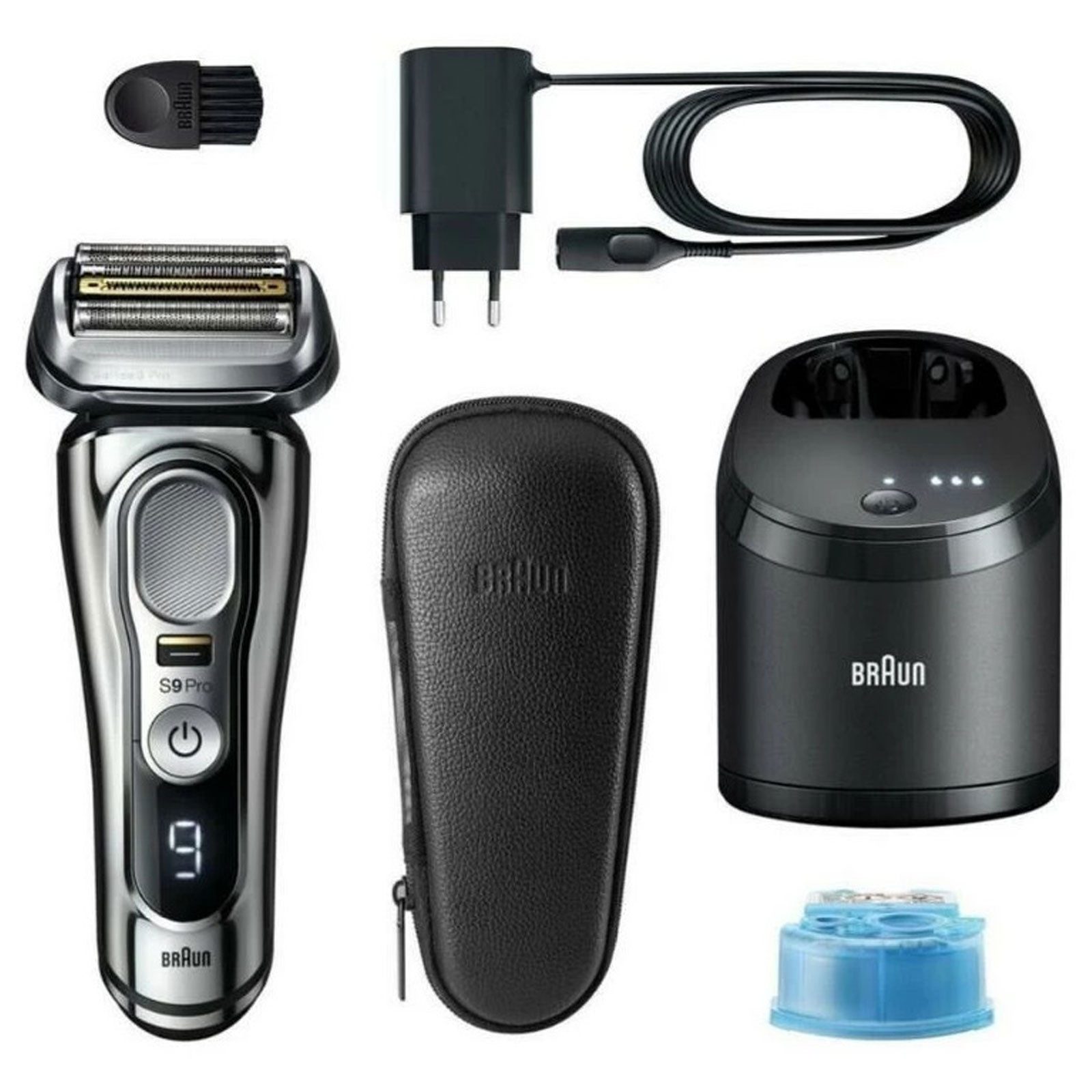 Braun Elektrorasierer Series 9 9486cc schwarz|silberfarben